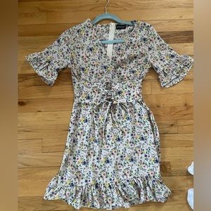 Floral Dress with front tie